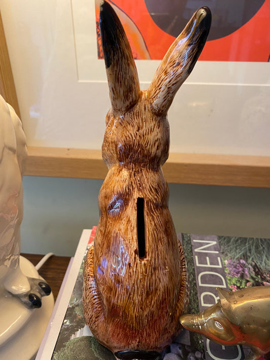 Ceramic porcelain Hare money box