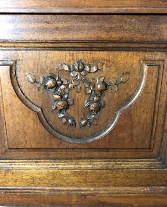 French Walnut bedside table