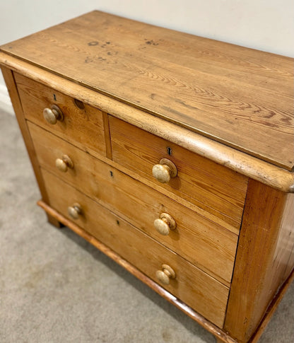 Antique kauri pine chest of drawers