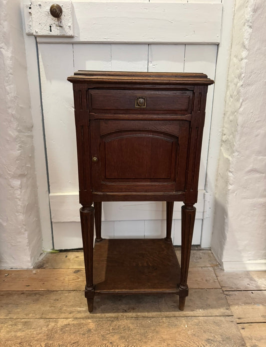 Antique french oak cabinet/bedside table