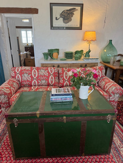 Huge old vintage steamer chest