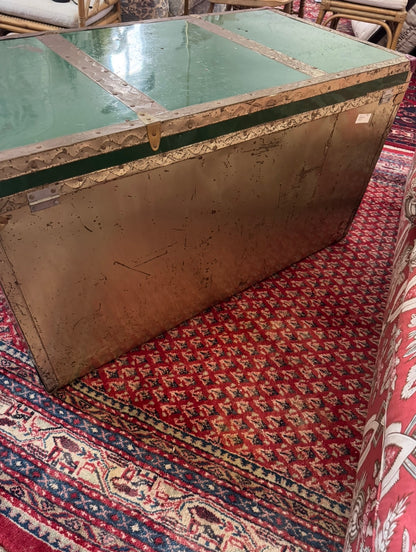 Huge old vintage steamer chest