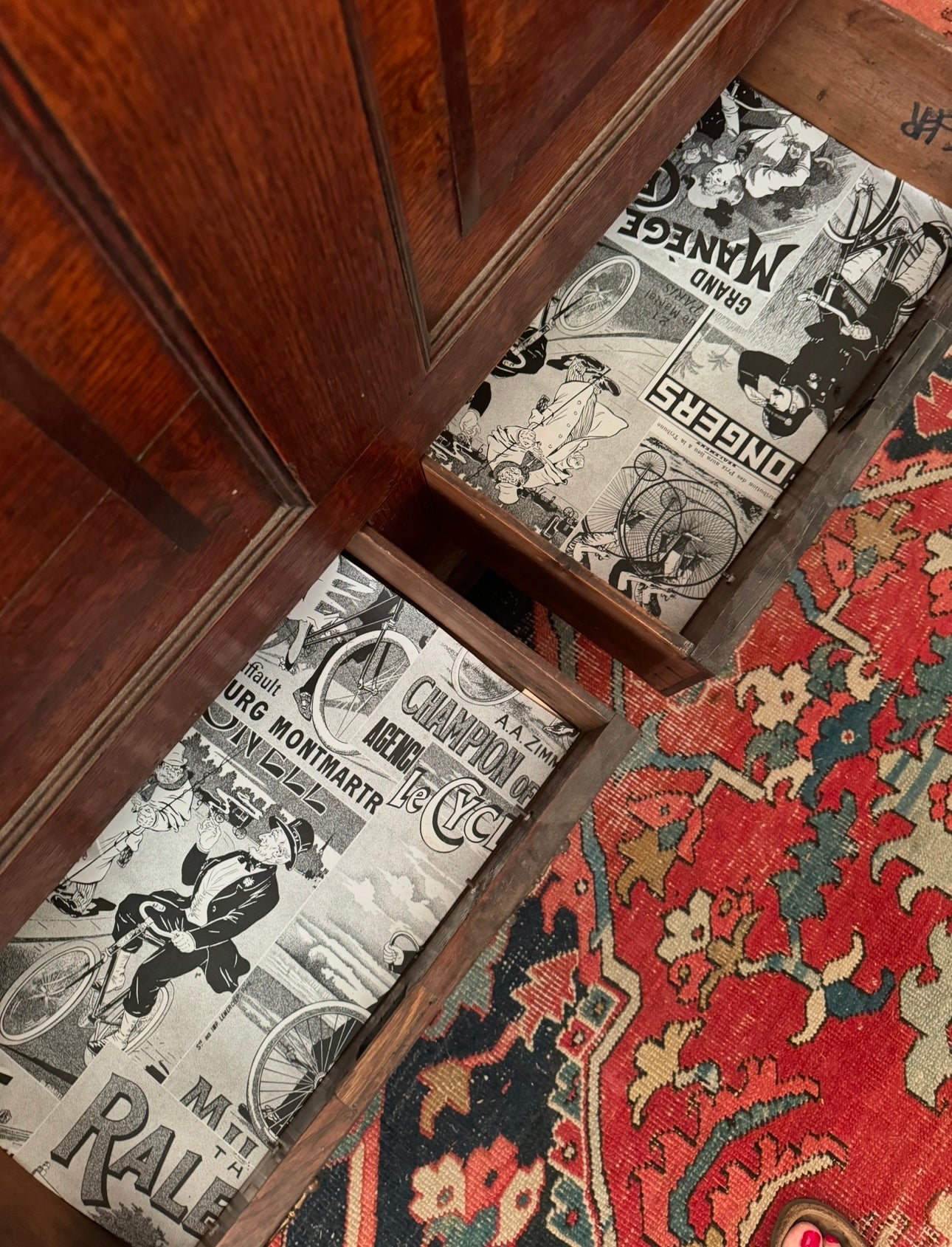 French oak mule chest