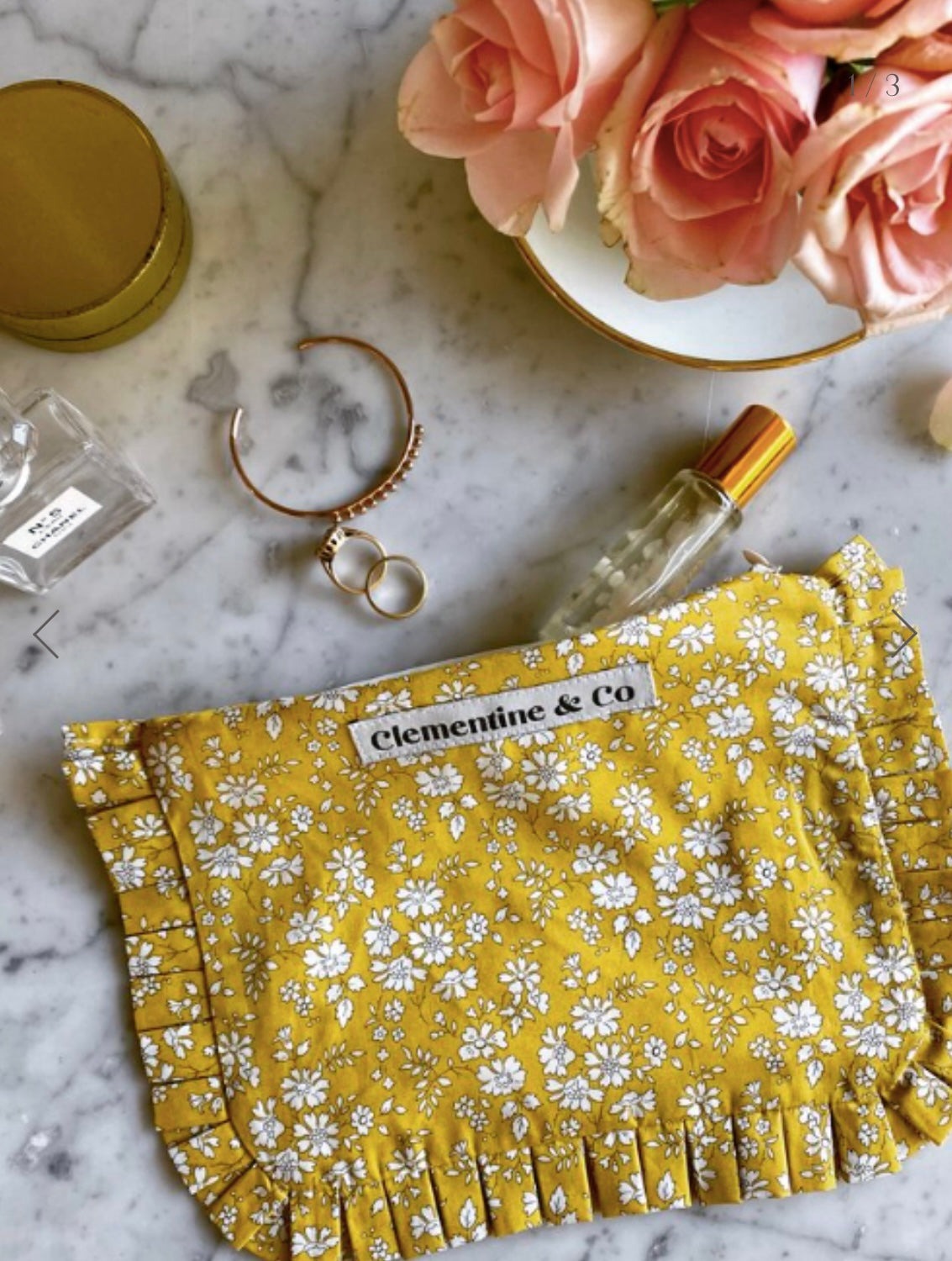 Clementine and co pouch Marigold Liberty tana lawn fabric – HareThistle