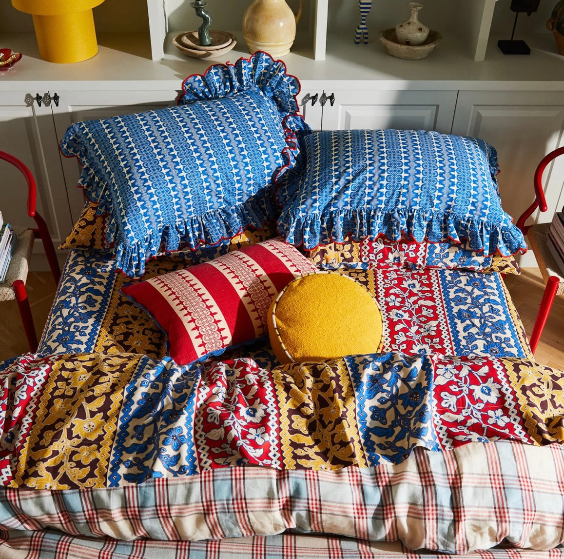 Esme cotton pillowcase set loop