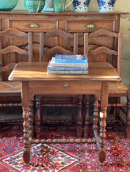 French oak side table