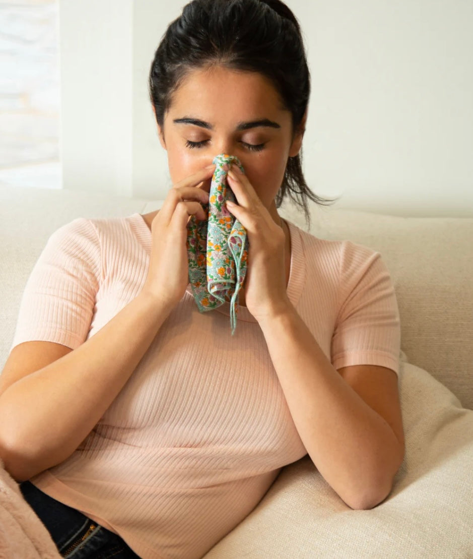Liberty hankies X 3 Poppy & Daisy