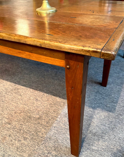 French cherrywood farmhouse table lovely patina