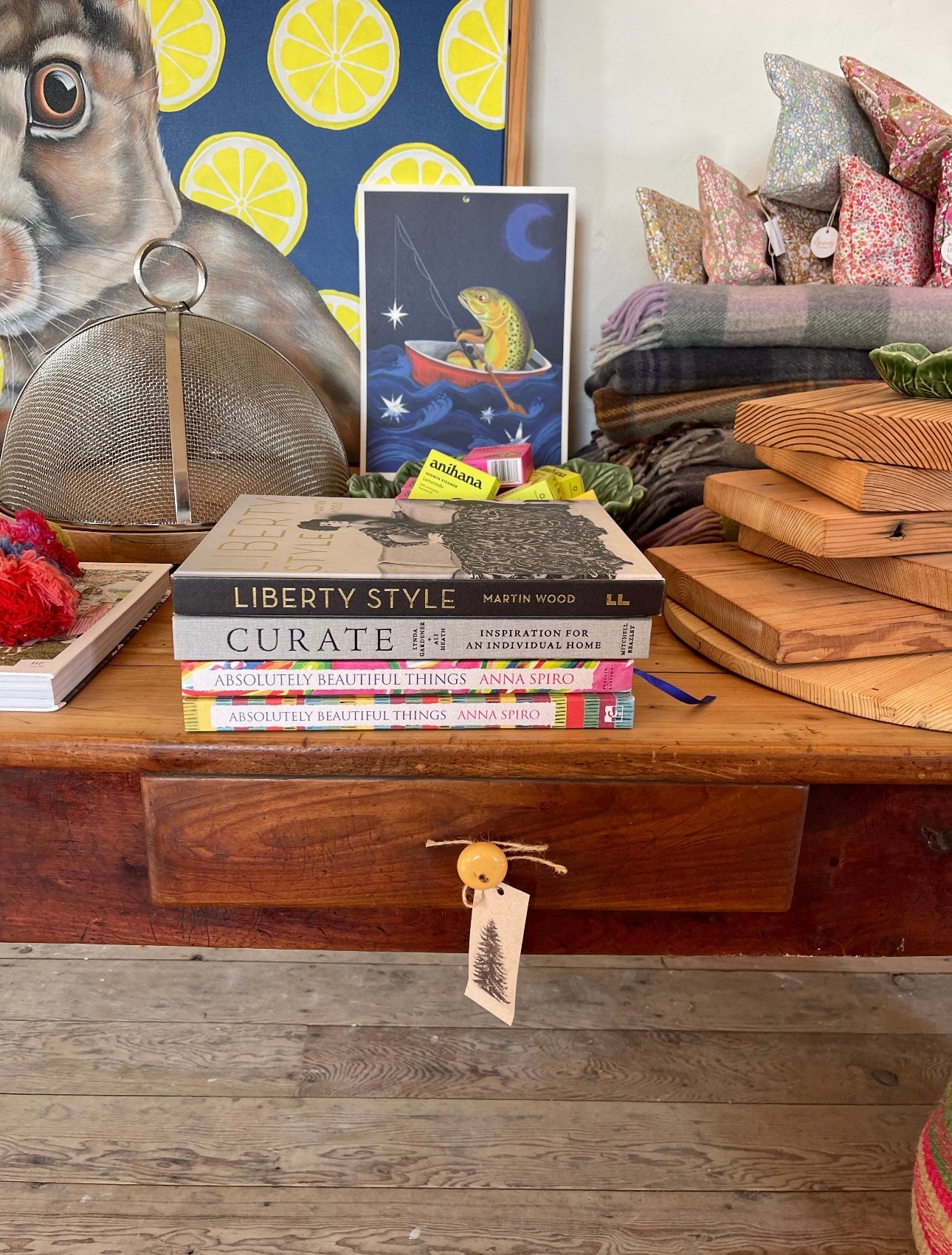 French fruitwood table