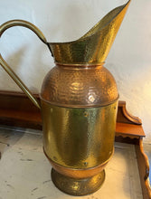 Load image into Gallery viewer, French copper and brass over sized jug
