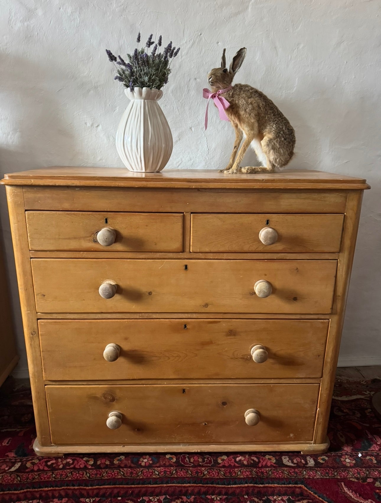 Antique pine drawers imported from England