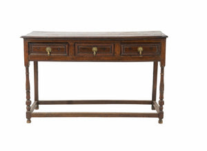 Early 18th c Georgian oak English dresser base