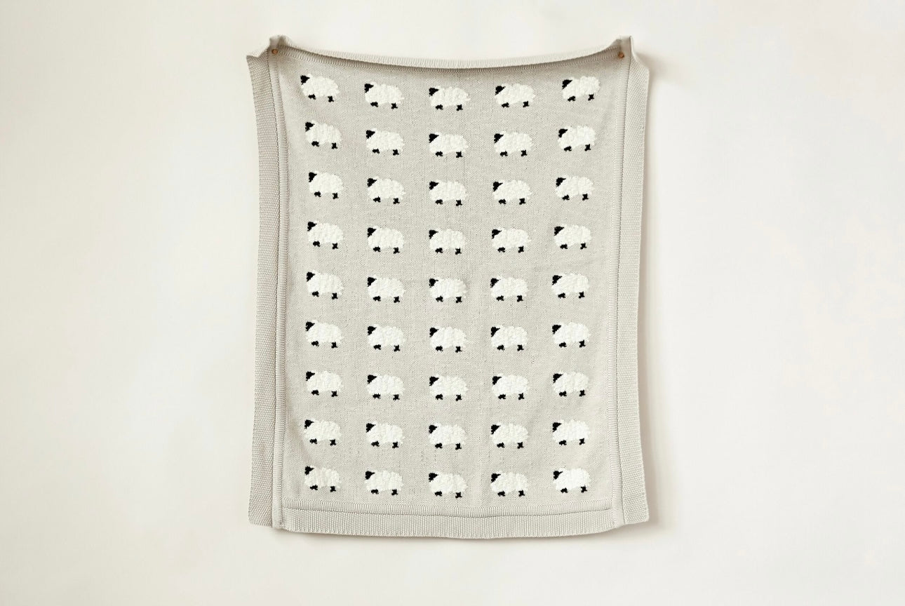 Petite counting sheep blanket