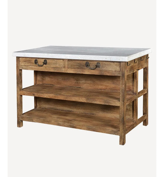 French Country Kitchen Island Bench