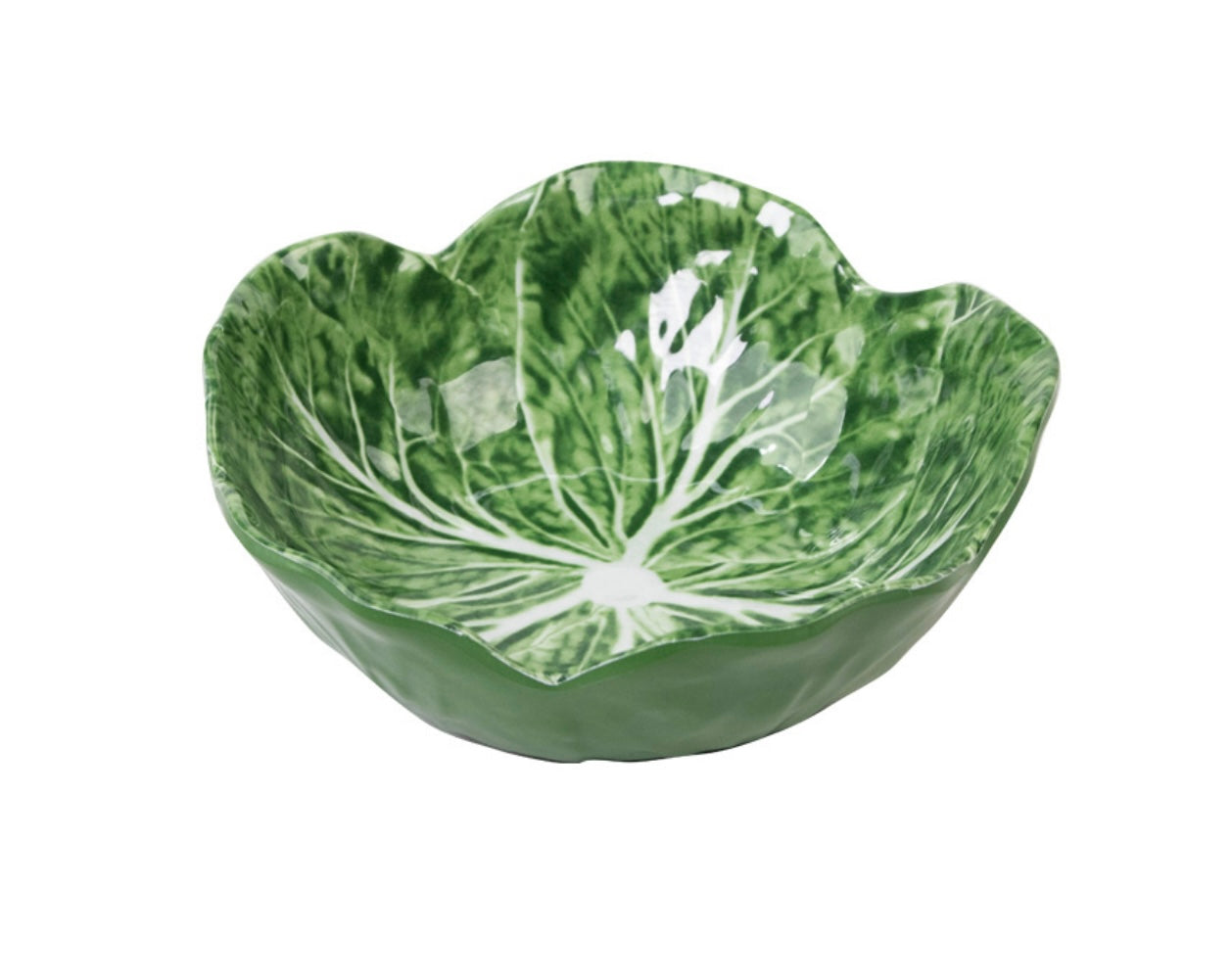 Melamine cabbage snack bowl