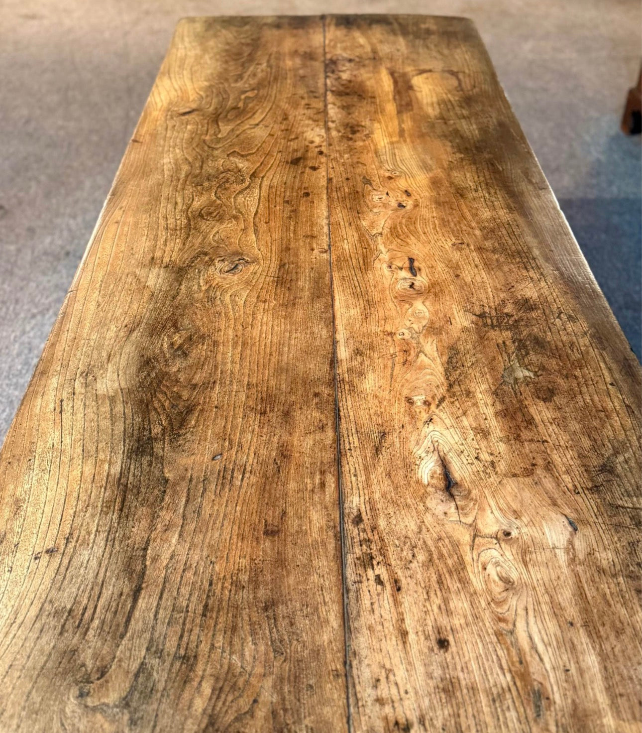 French Farmhouse table oak and elm