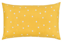 Load image into Gallery viewer, Yellow spot linen pillow case
