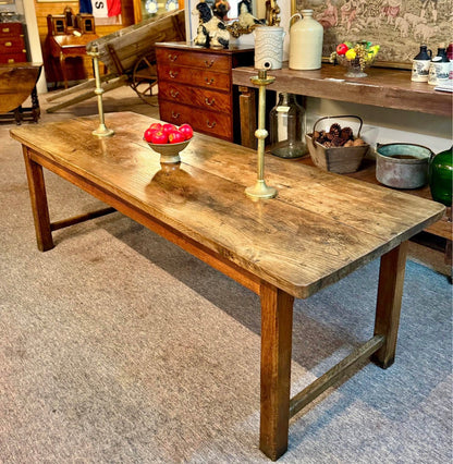 French Farmhouse table oak and elm