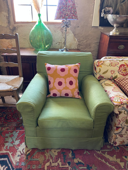 Green armchair