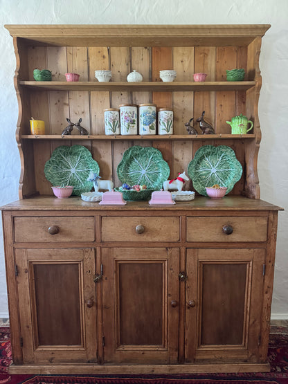 Antique English pine dresser over sized