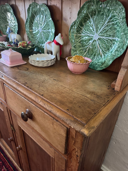 Antique English pine dresser over sized