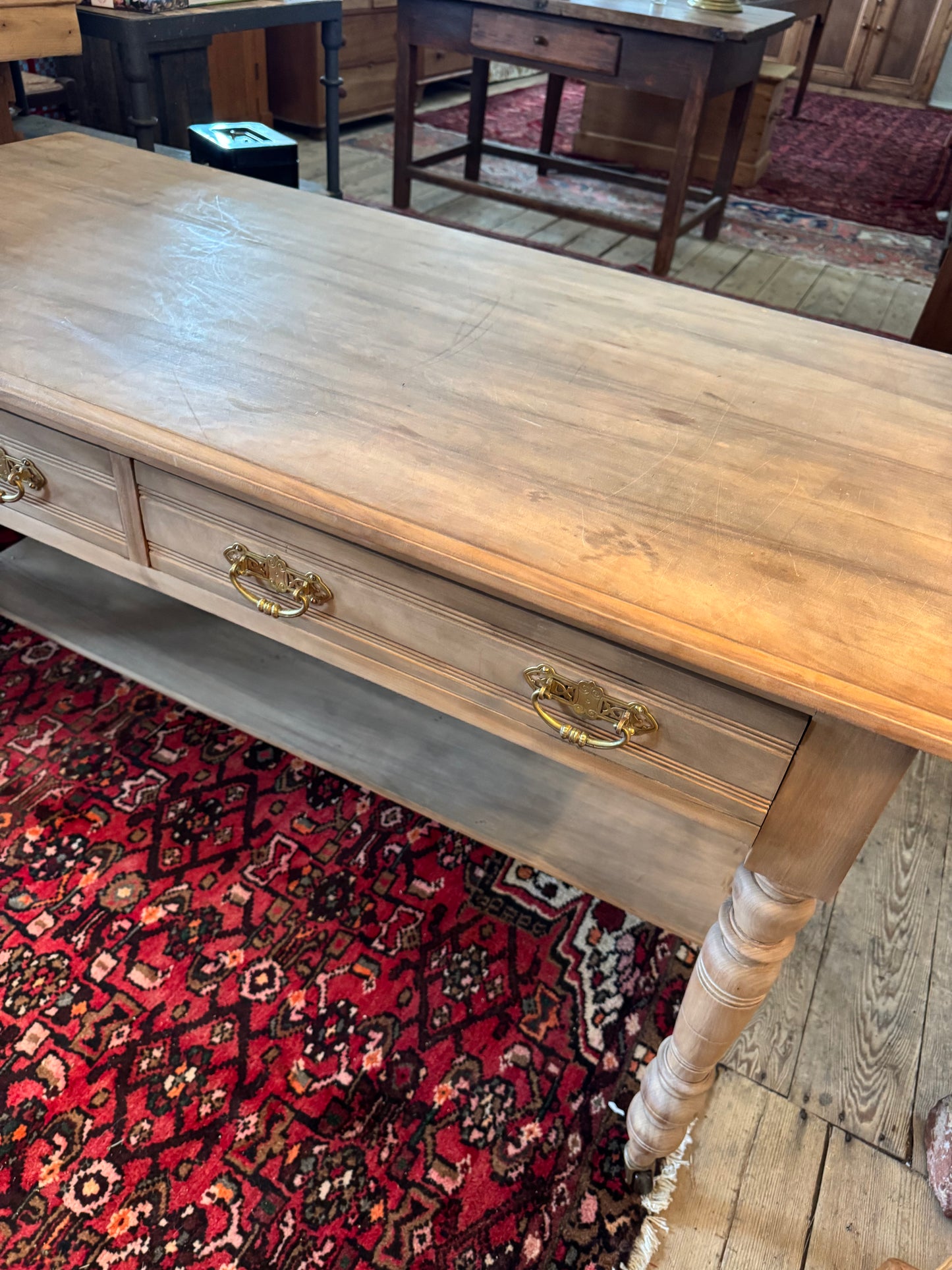 Gorgous antique pine entry table