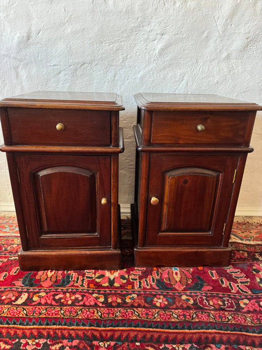 Mahogany bedsides