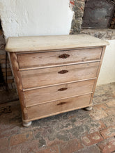 Load image into Gallery viewer, Raw pine chest of drawers
