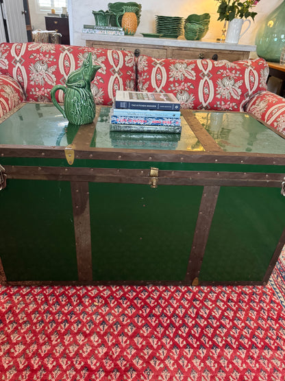 Huge old vintage steamer chest