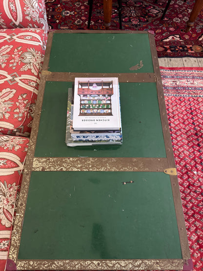 Huge old vintage steamer chest