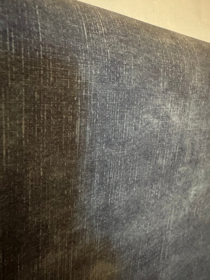 Double bedhead French blue velvet