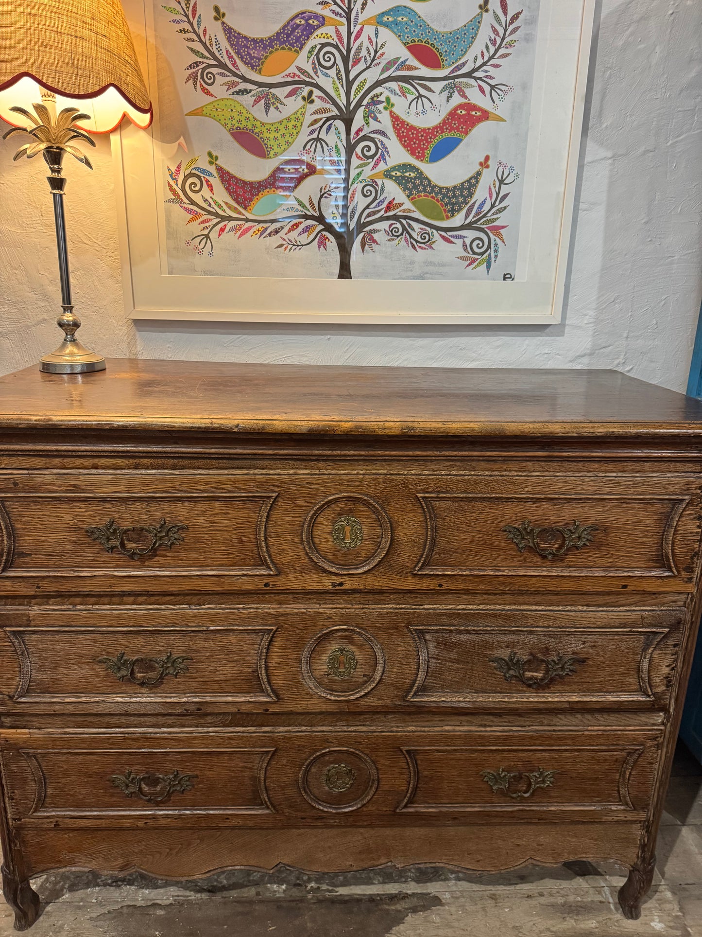 Stunning French oak chest of drawers magic patina