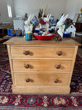 Load image into Gallery viewer, Antique pine chest of drawers
