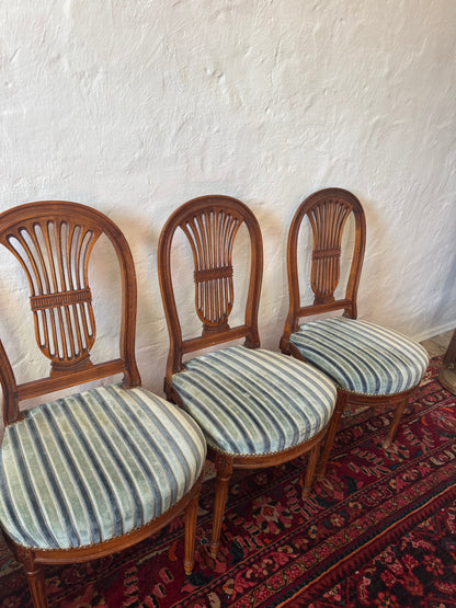 Antique French Lyrebird chairs
