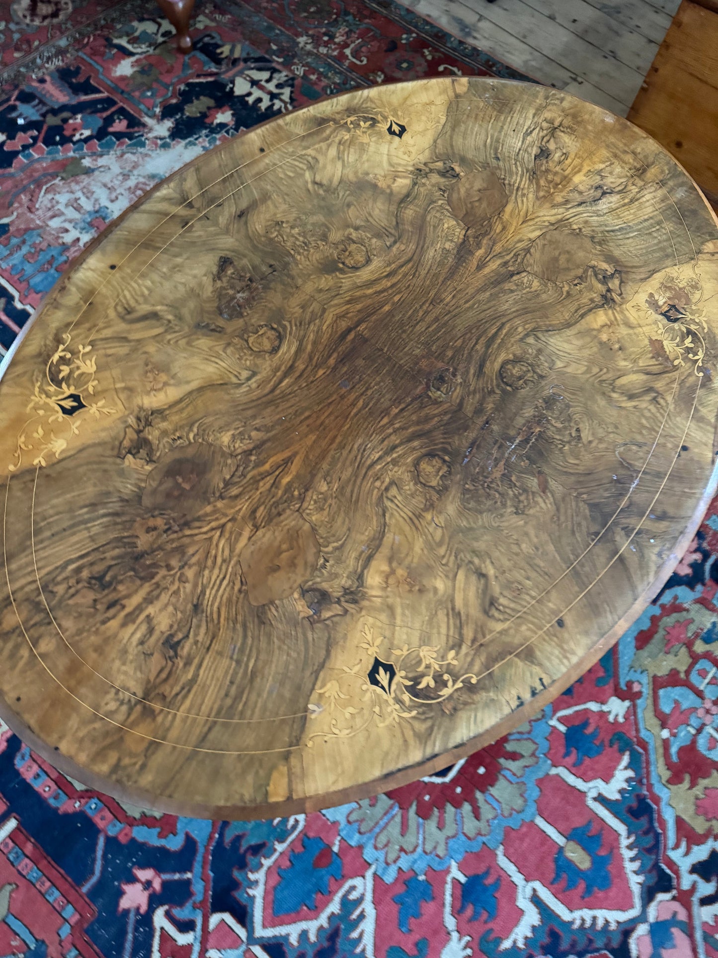 Walnut burr table