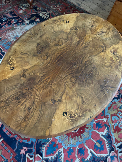 Walnut burr table