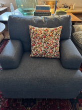 Load image into Gallery viewer, Denim blue armchair
