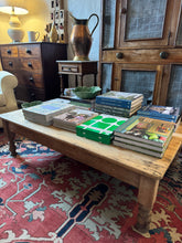 Load image into Gallery viewer, Antique pine coffee table
