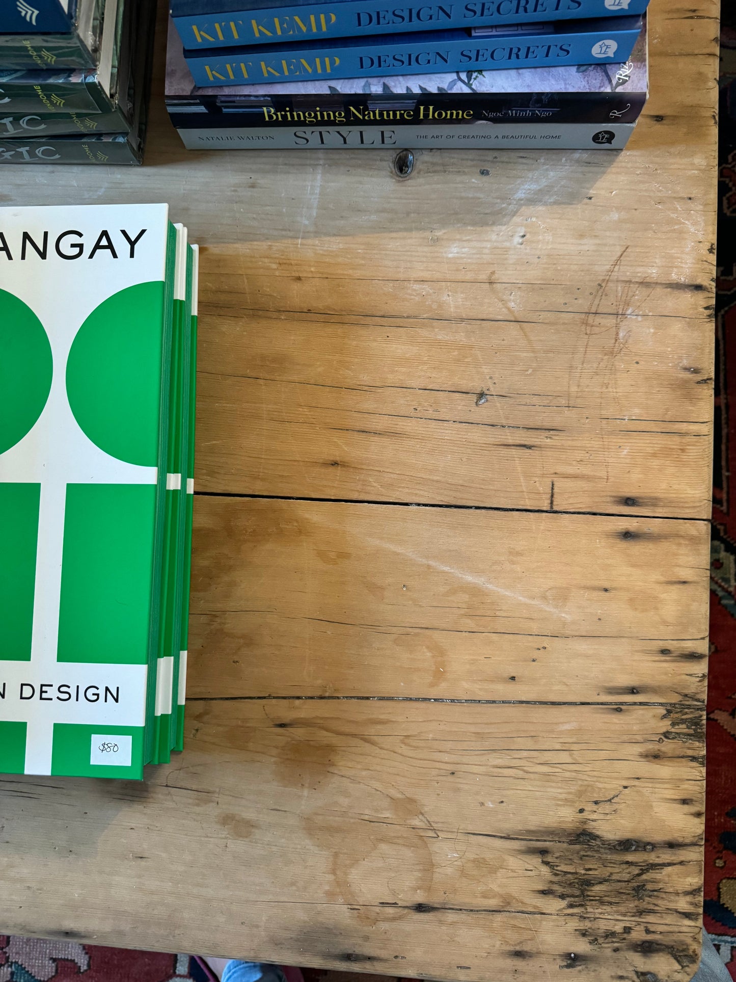 Antique pine coffee table