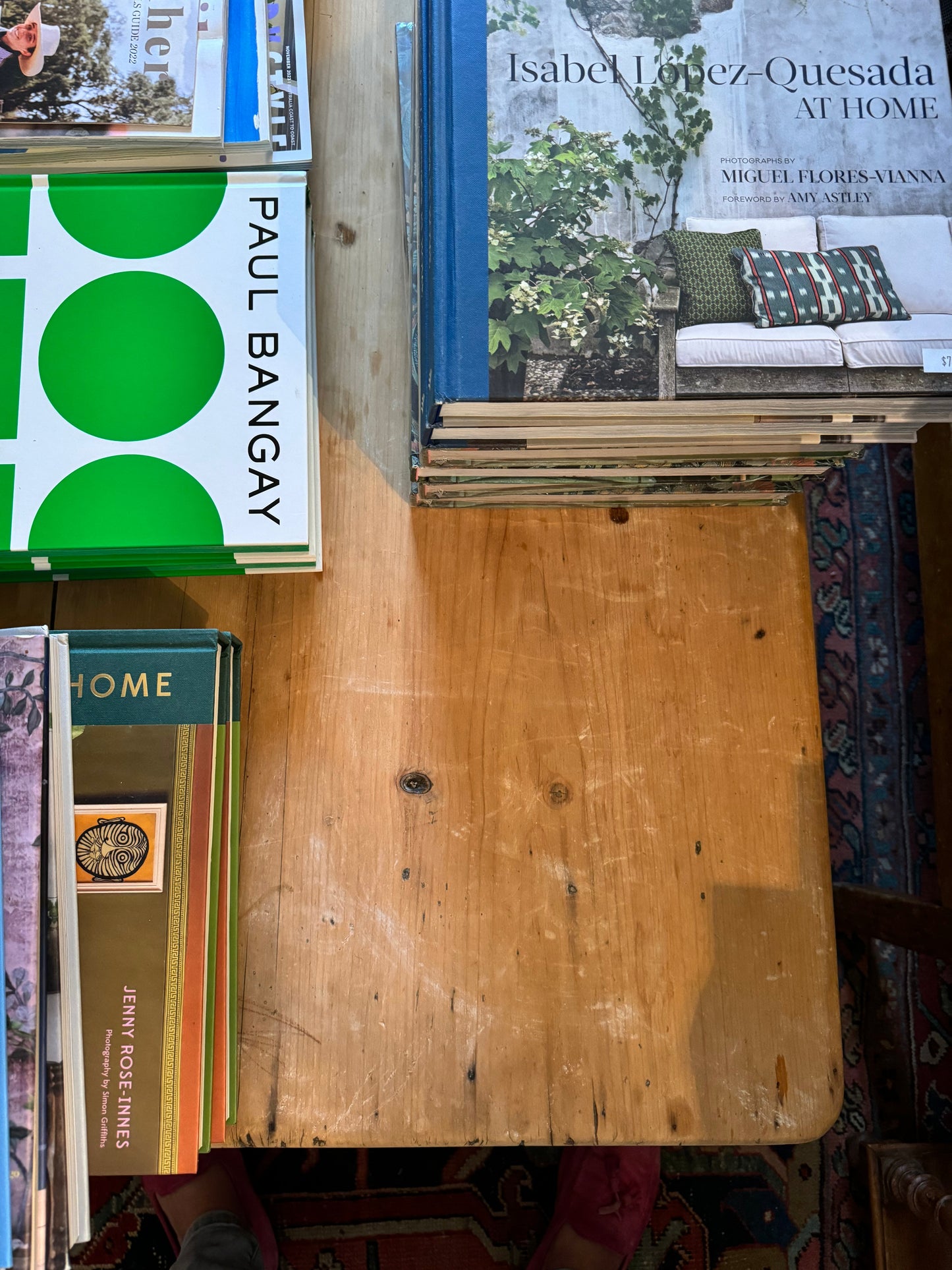 Antique pine coffee table