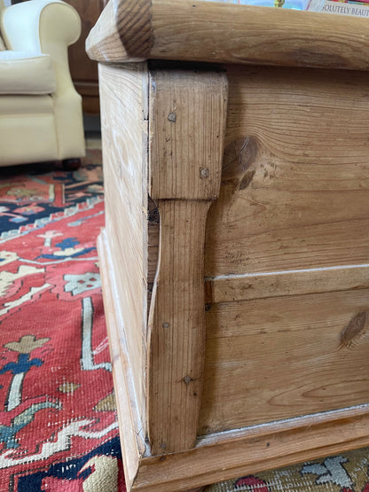 Huge antique pine trunk