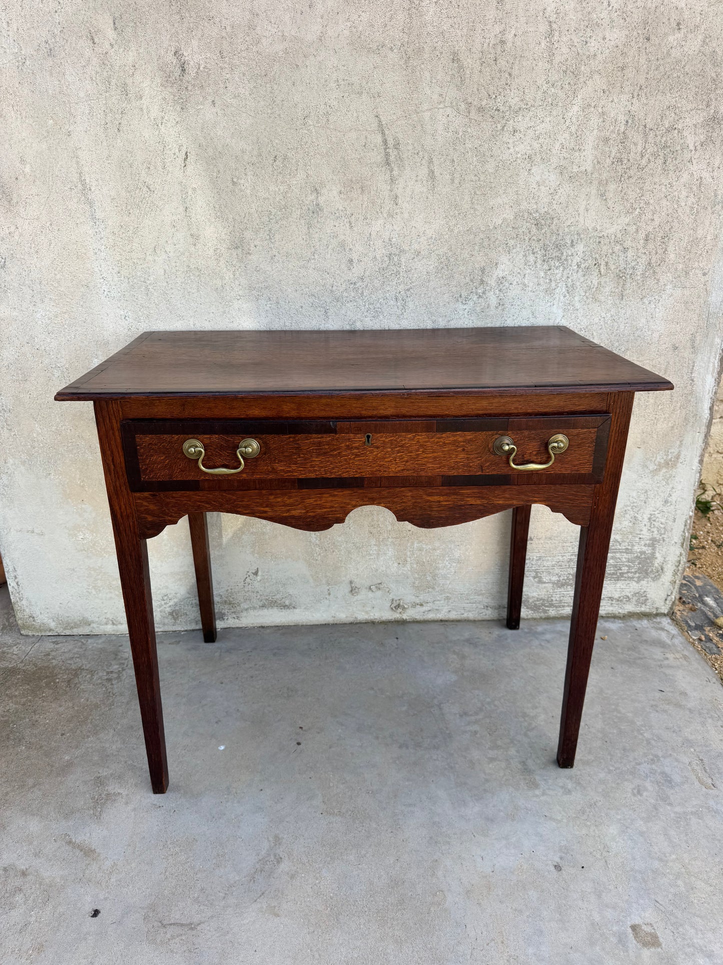 Georgian oak side table