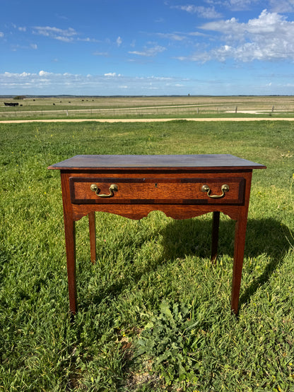 Georgian oak side table