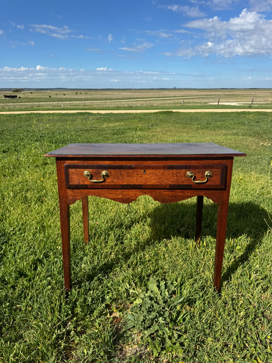 Georgian oak side table
