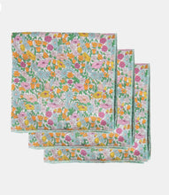 Load image into Gallery viewer, Liberty hankies X 3 Poppy &amp; Daisy
