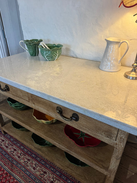 French Country Island Bench