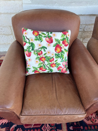 Pair of leather armchairs