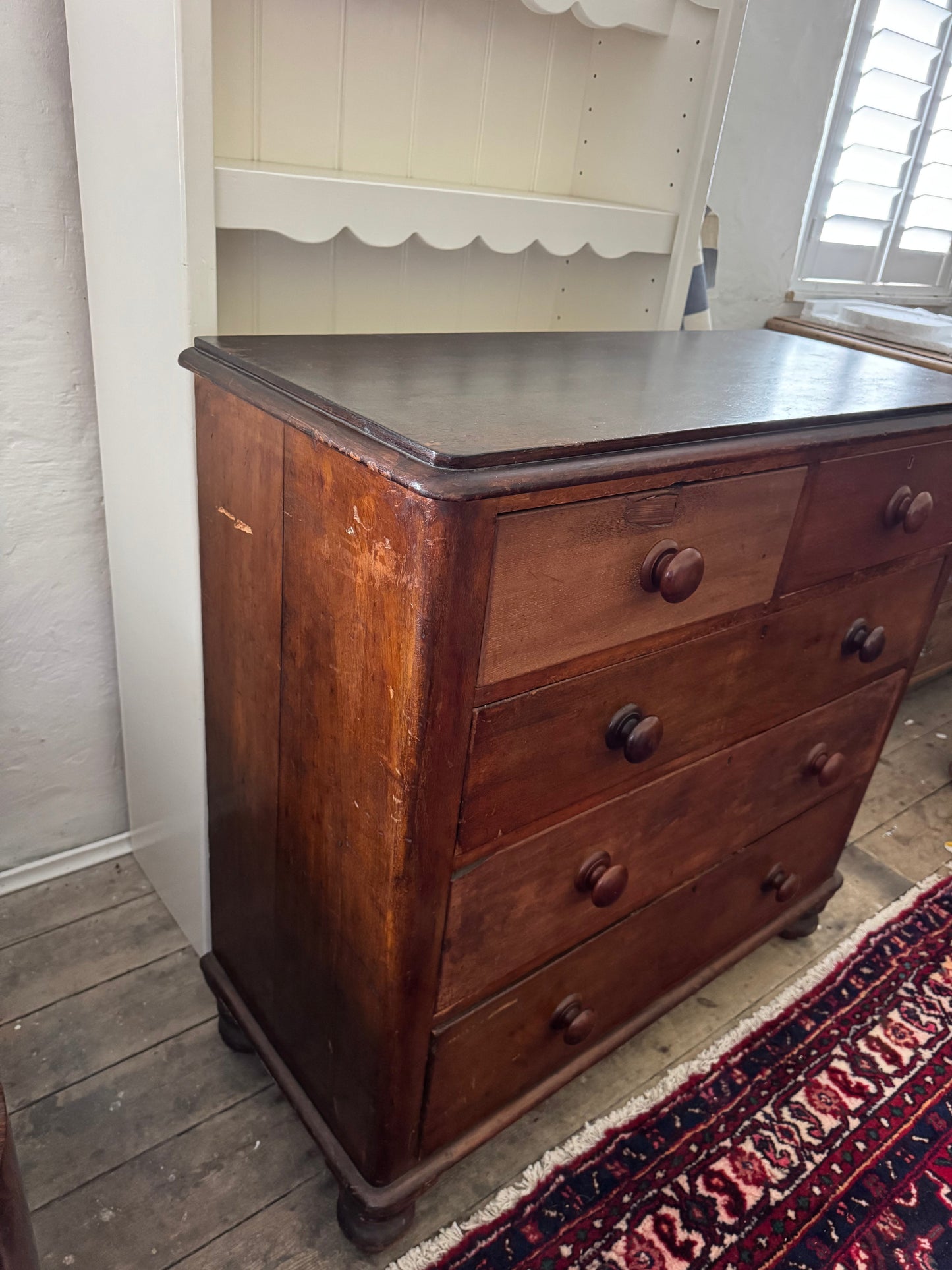 Old cedar chest of drawers