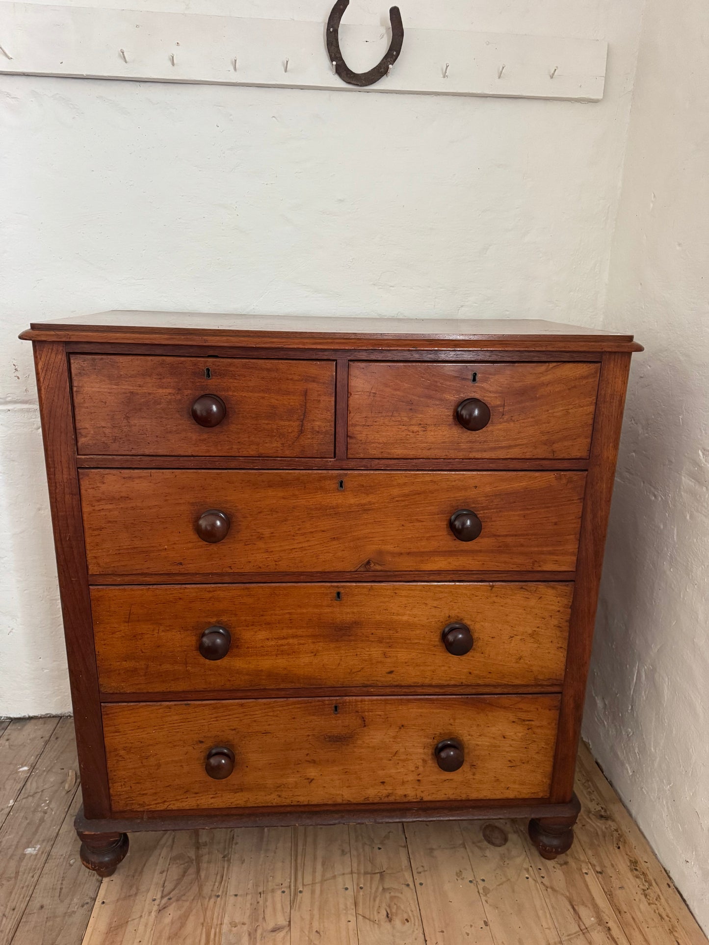 Extra large antique cedar chest of drawers