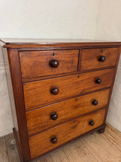 Extra large antique cedar chest of drawers